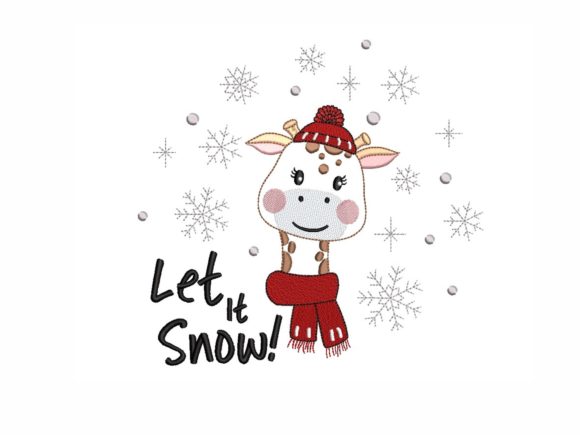 Christmas Giraffe Embroidery Design Review