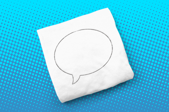 Comic Book Speech Bubble Embroidery Review