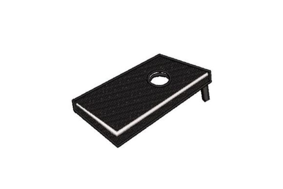 Cornhole Board Silhouette for Seasonal Embroidery
