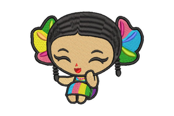 Doll with Colorful Dress Embroidery Review