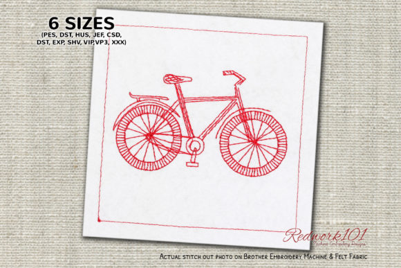 Doodle Bicycle Embroidery Review