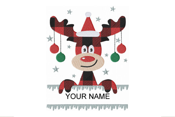 Frame for Monogram Christmas Moose Review