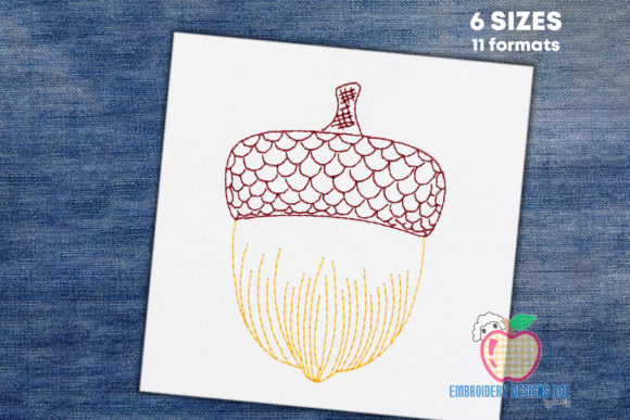 Fresh Acorn Embroidery Design Review