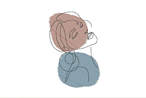 Girl's Face One Line Embroidery Review for Seasonal Use