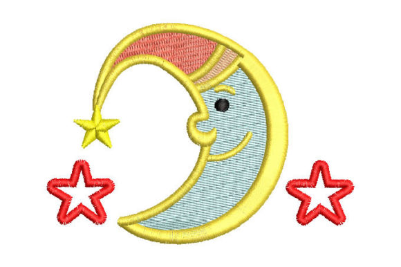 Moon with Stars Embroidery Review