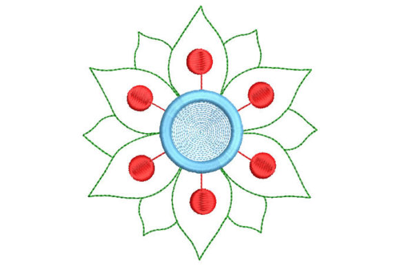 Outlined Colorful Flower Review for Craft Fairs