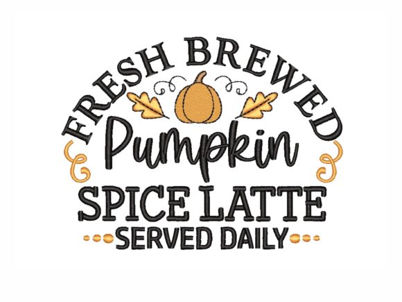Pumpkin Spice Latte Embroidery Review