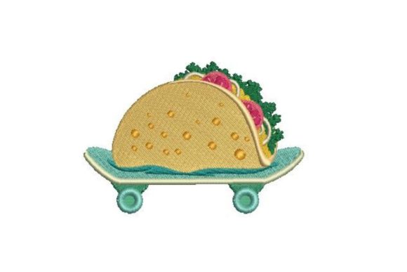 Taco on a Skateboard Embroidery Review