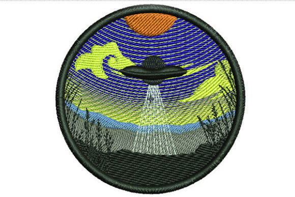 Ufo in Circle Embroidery Design Review